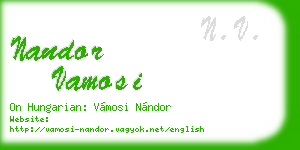 nandor vamosi business card