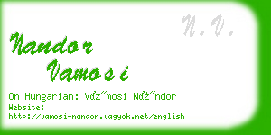 nandor vamosi business card